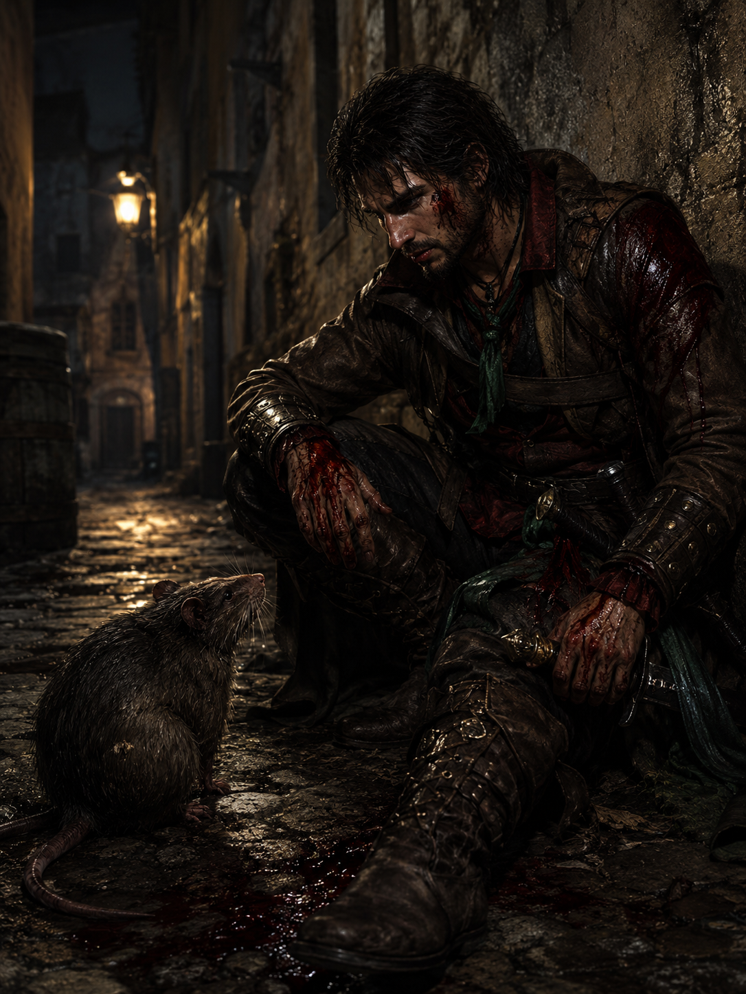 Cedric praat met de rat